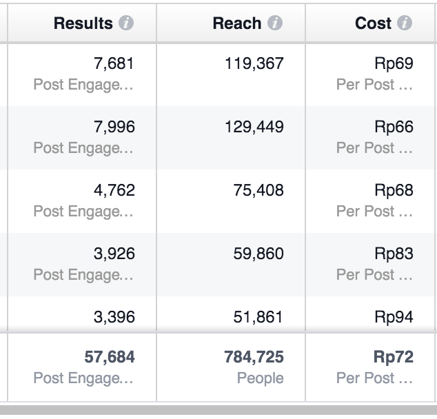 FB Ads Results